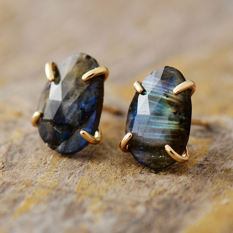 Women'S Fashion E Commerce - High-quality E-commerce Elongated Stone Stud Earrings,