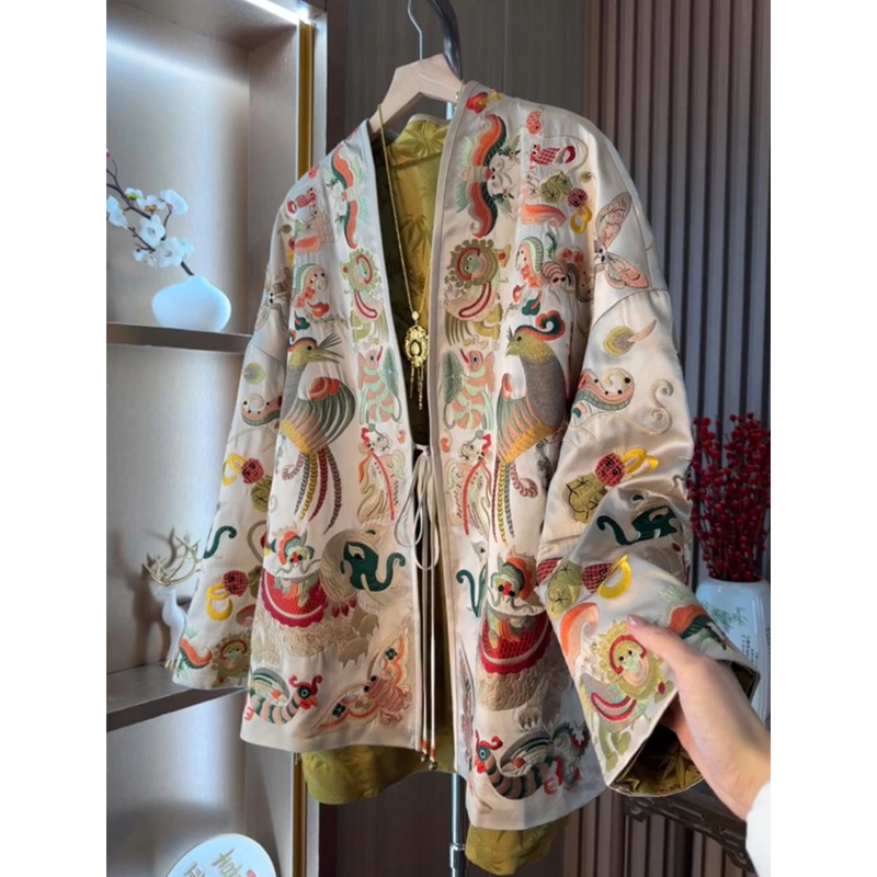 Women'S Fashion Tops - New Chinese Style Kimono Cardigan Jacket