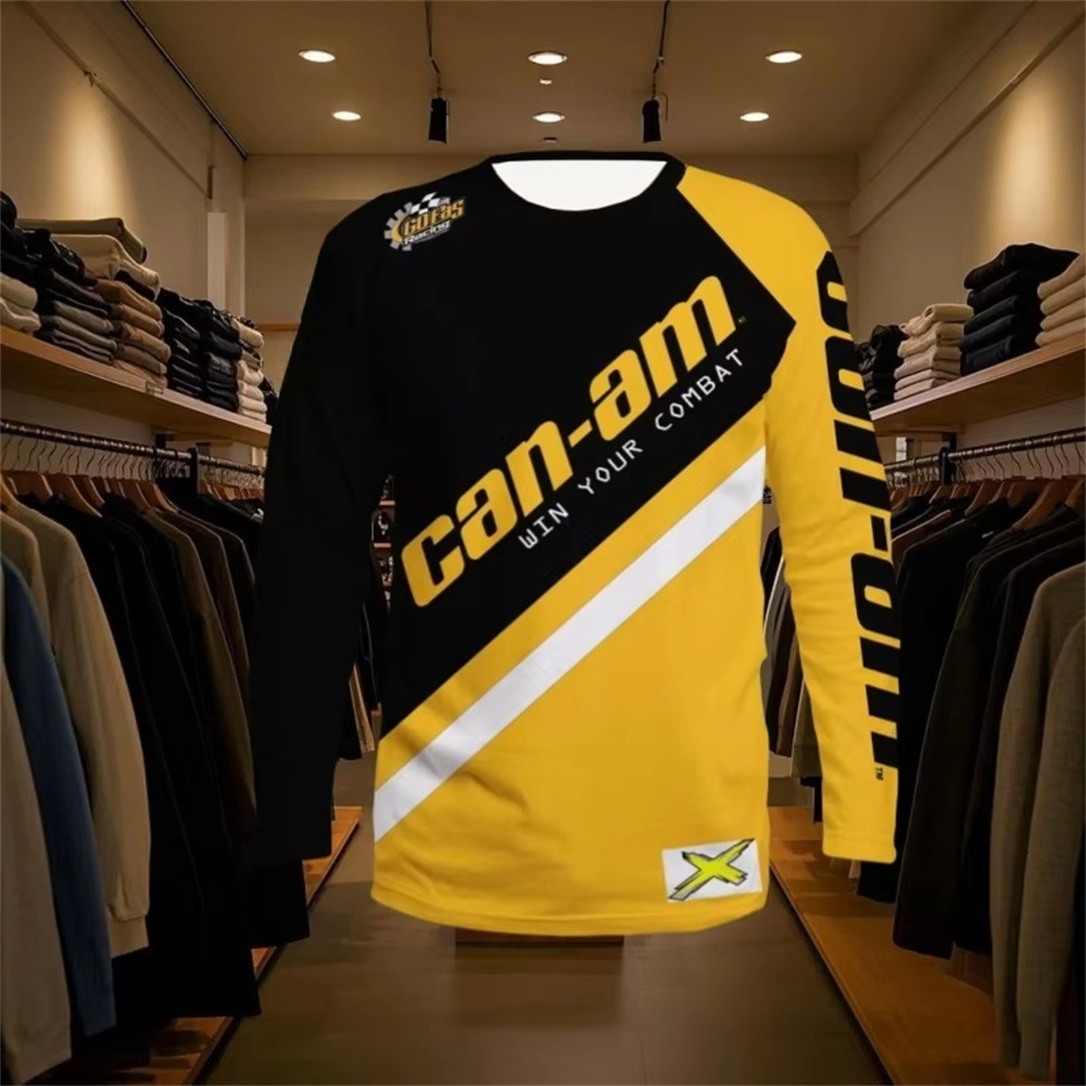 Women Fashion Wear - Motorcycle Racing Long Sleeve Round Neck