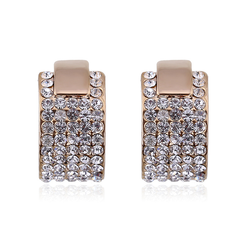 Women'S Fashion E Commerce - Fashion C-shaped electroplated real gold diamond