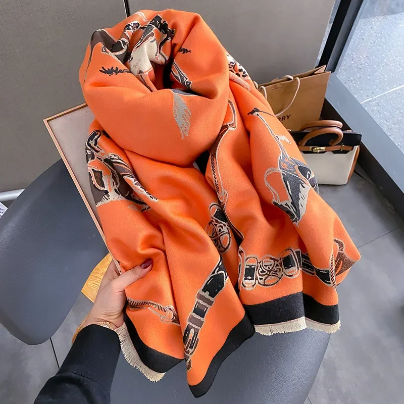 Women'S Fashion Poncho - 2024 Luxury Warm Pashmina Shawl Women
