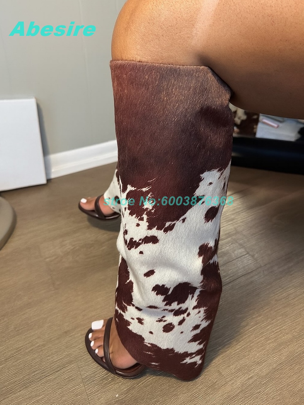 Cow Pattern Patchwork Suede Sa - огляд і ціна Women Fashion Show