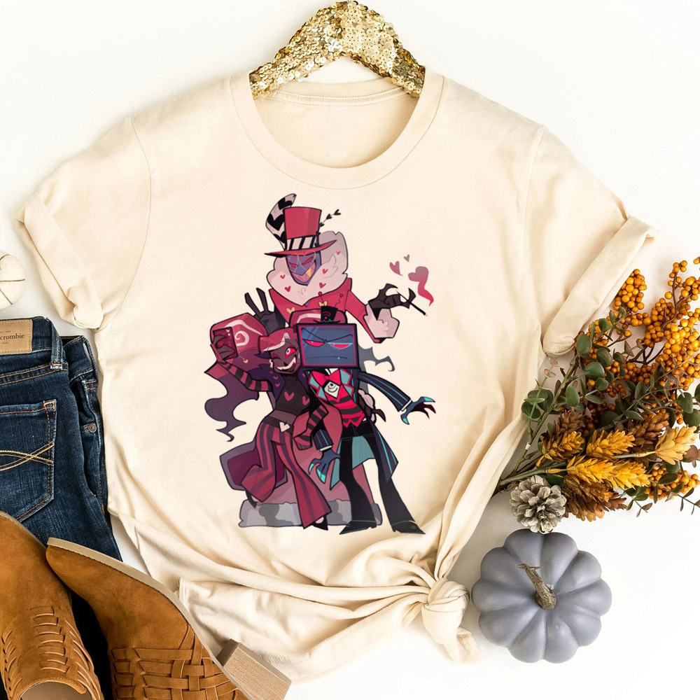 Hazbin Hotel t-shirt shoujo ko - огляд і ціна Women'S Fashion In The 80S