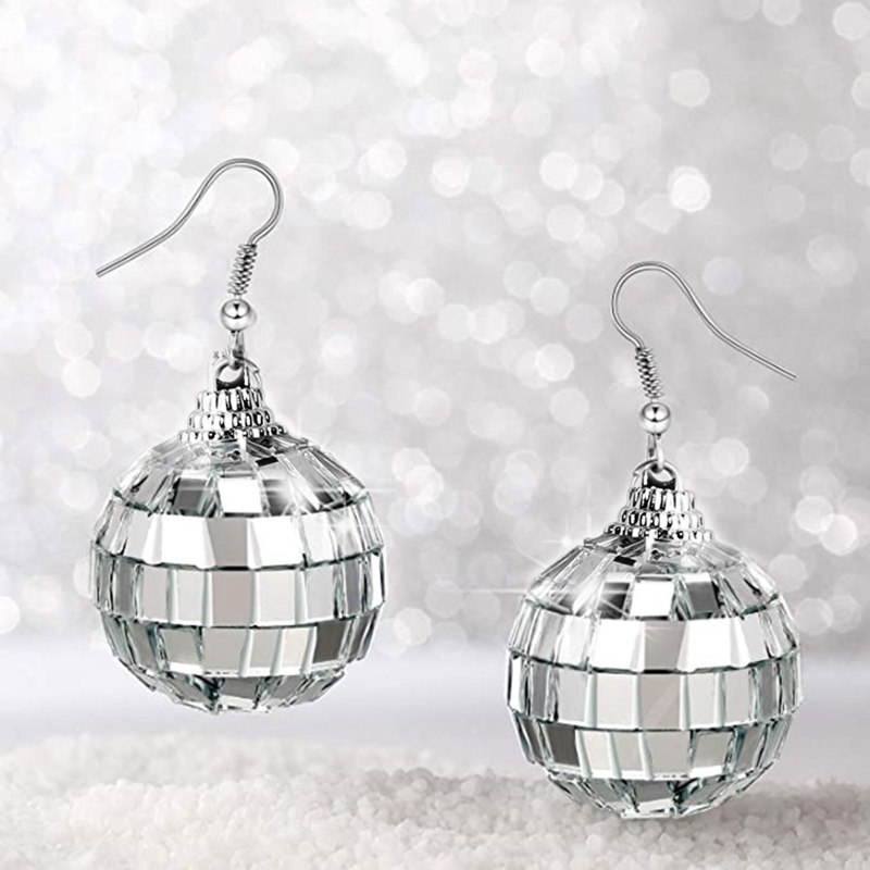 31BB Disco Ball Earrings Dangl - огляд і ціна Women'S Fashion In The 70S