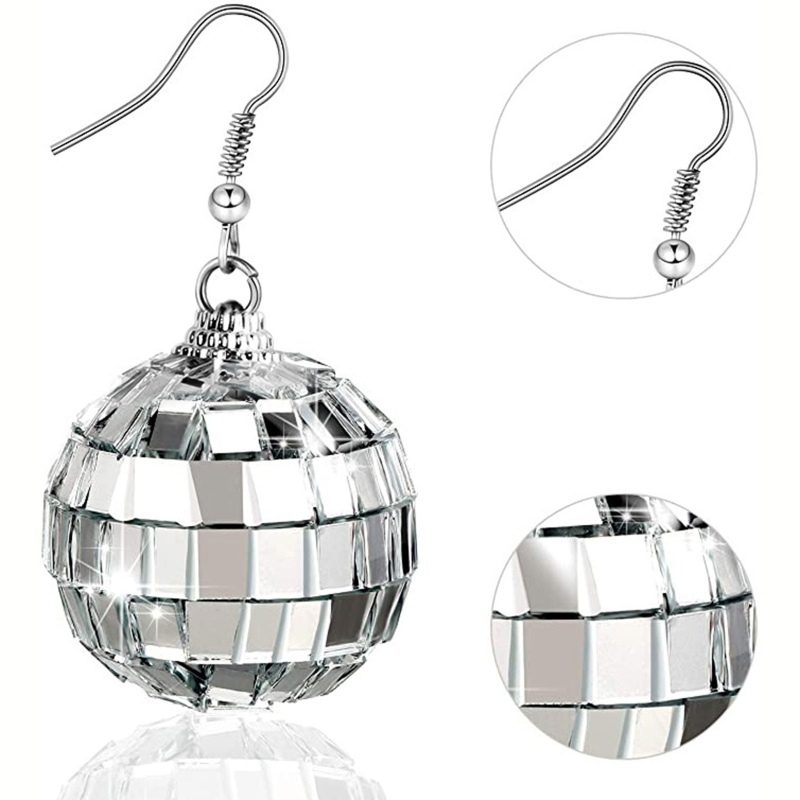 31BB Disco Ball Earrings Dangl - огляд і ціна Women'S Fashion In The 70S