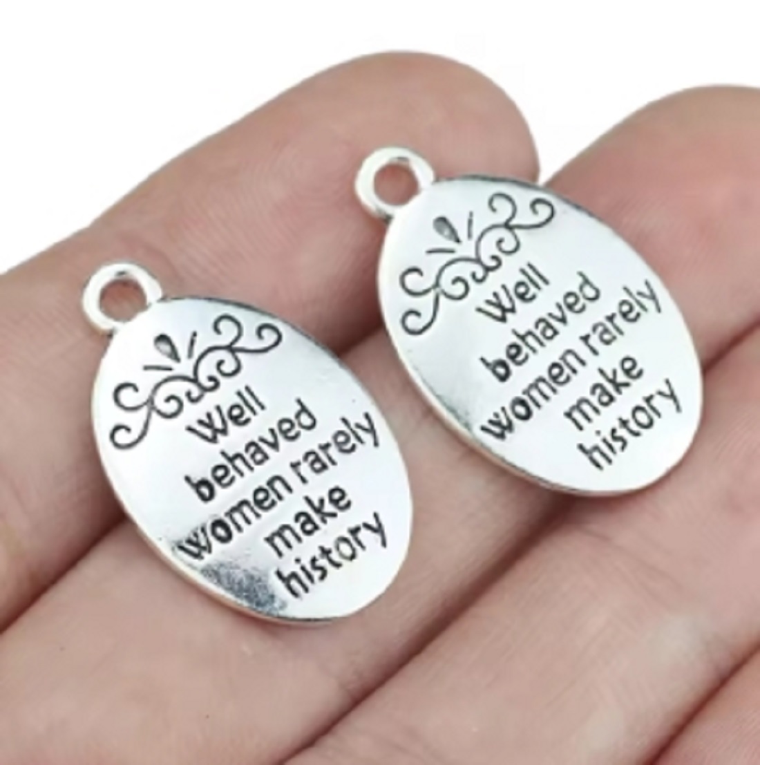 10 Pcs/Lot Oval Antique Silver - огляд і ціна Women Fashion History