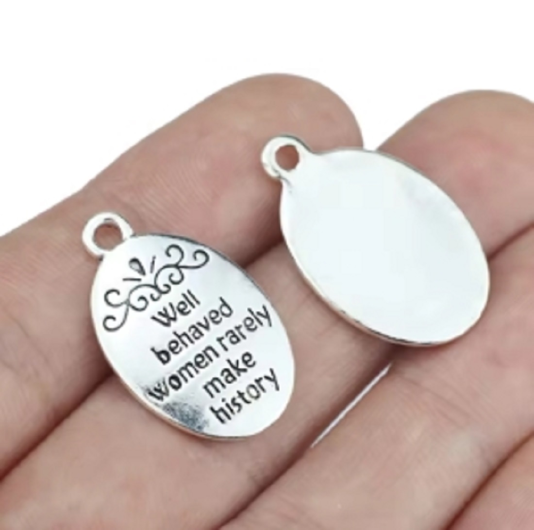 10 Pcs/Lot Oval Antique Silver - огляд і ціна Women Fashion History