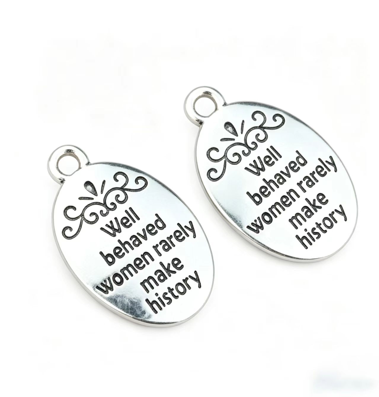10 Pcs/Lot Oval Antique Silver - огляд і ціна Women Fashion History