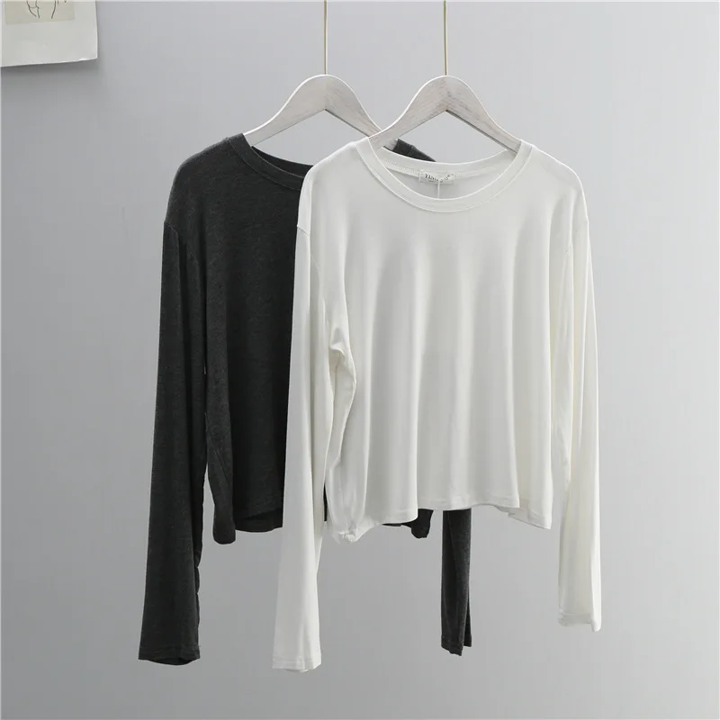 O Neck Cotton Blend Long Sleev - огляд і ціна Women'S Fashion Tops