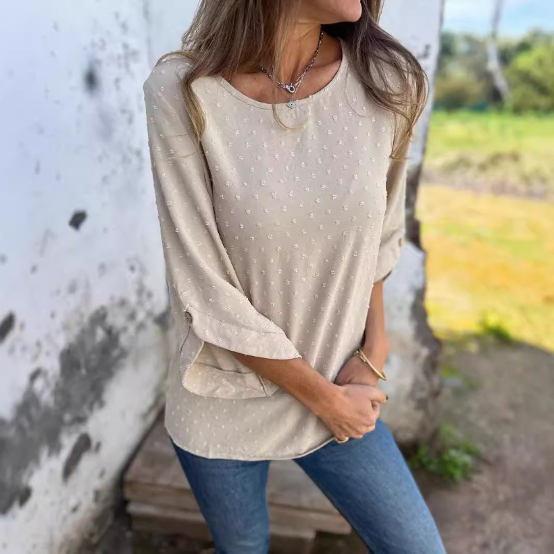 Women Swiss Dot Jacquard Blous - огляд і ціна Women Fashion Wear