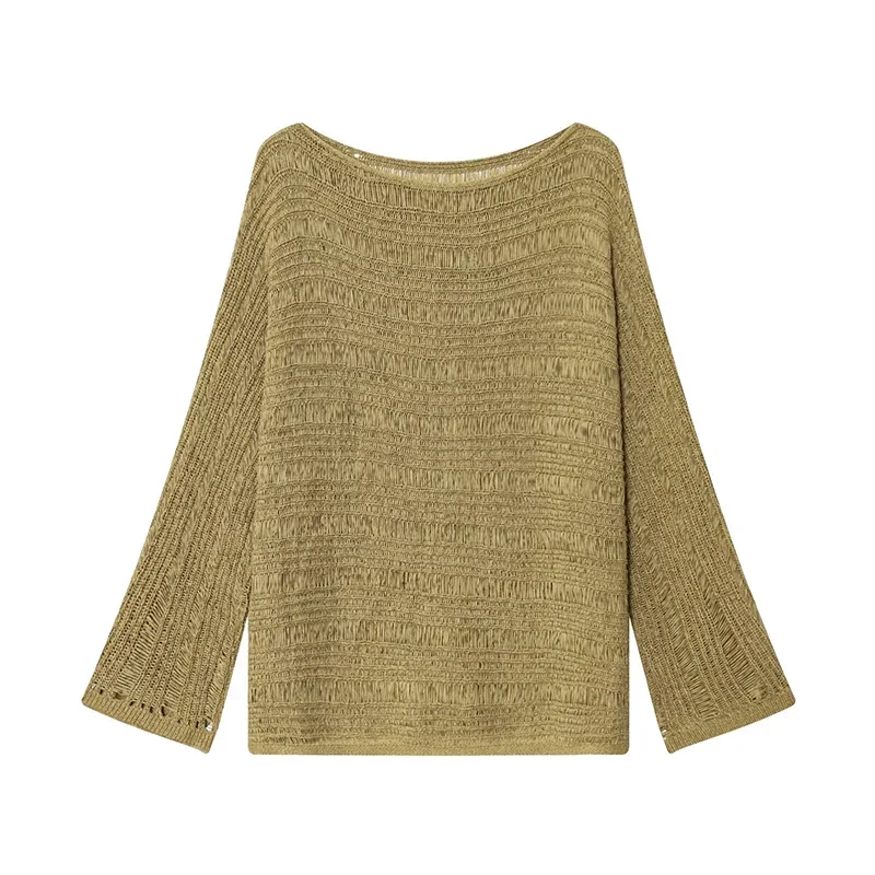 Vintage Boat Neck Knit Sweater - огляд і ціна Women'S Fashion Tops