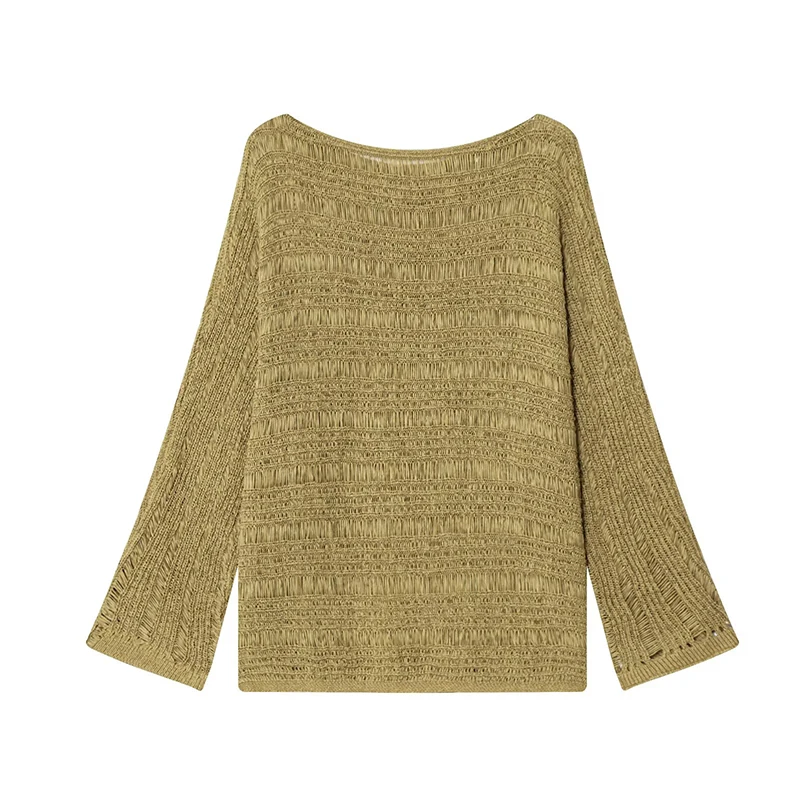 Vintage Boat Neck Knit Sweater - огляд і ціна Women'S Fashion Tops