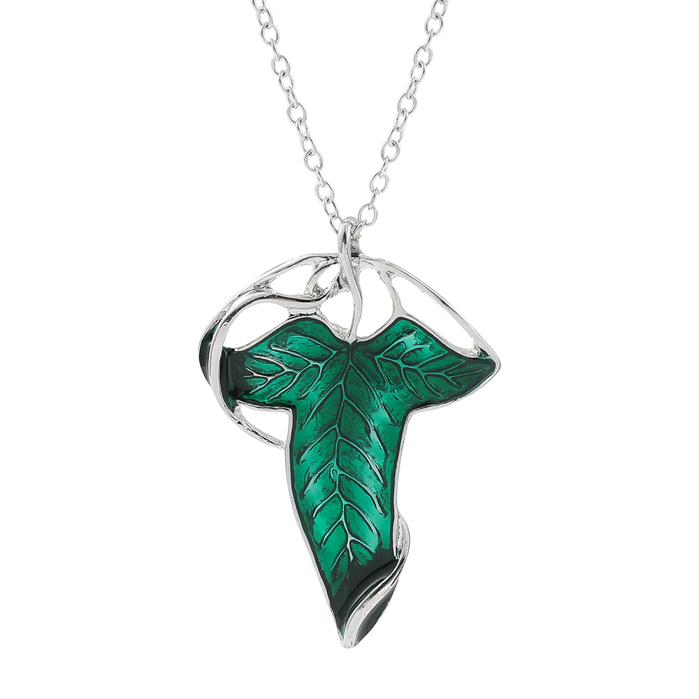 Vintage Green Leaf Pendant Nec - огляд і ціна Women Fashion Hub