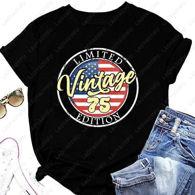 Vintage 1975 T-Shirts for Wome - огляд і ціна Women'S Fashion In The 70S