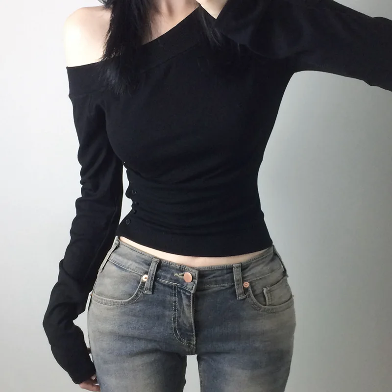 Y2K Vintage Pleated Button T-S - огляд і ціна Women'S Fashion Tops