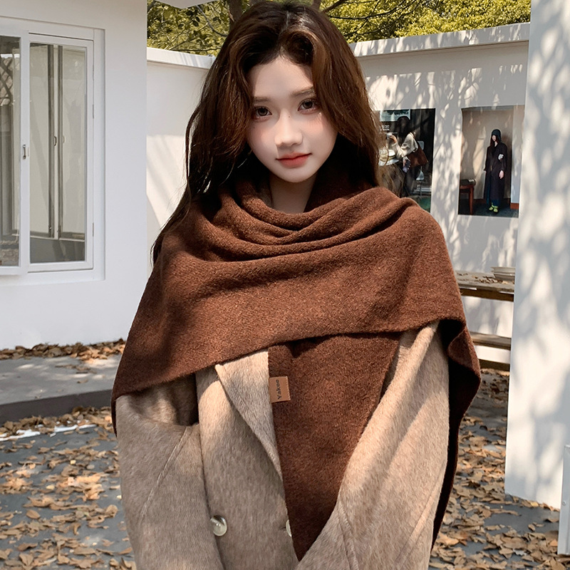 Simple Solid Color Knitted Tri - огляд і ціна Women'S Fashion Poncho