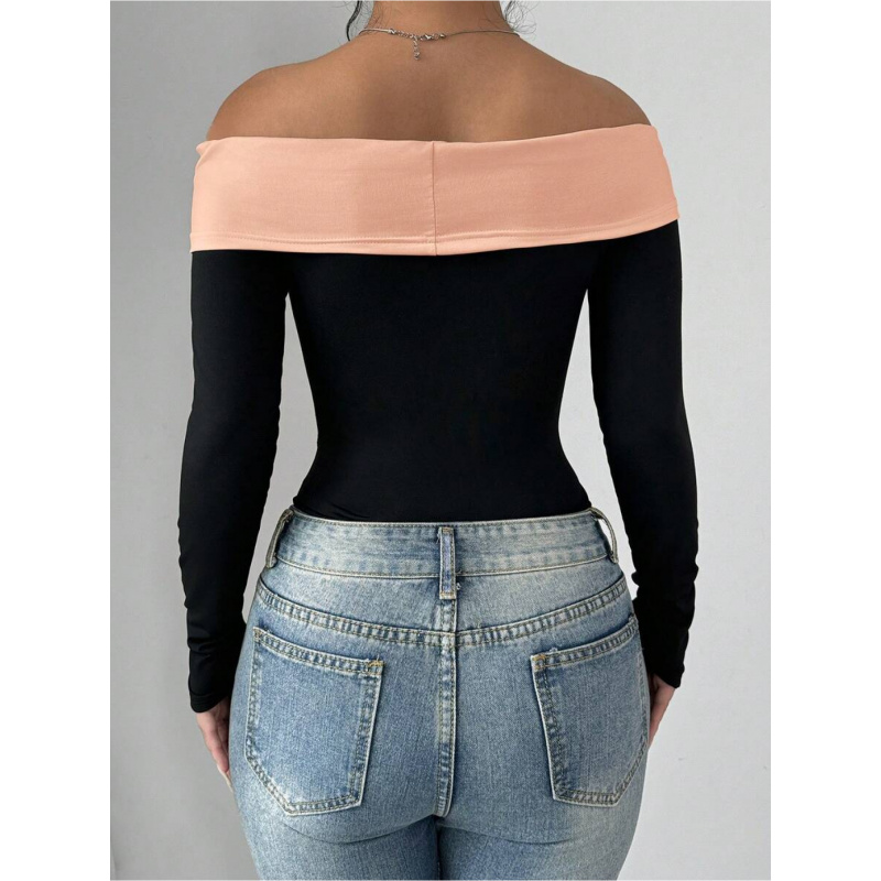 Bowknot Decor Off Shoulder Bod - огляд і ціна Women Fashion Wear